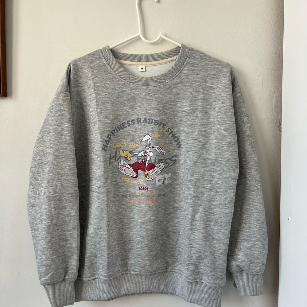 Women fun creative oversized sweatshirt size medium